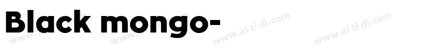 Black mongo字体转换